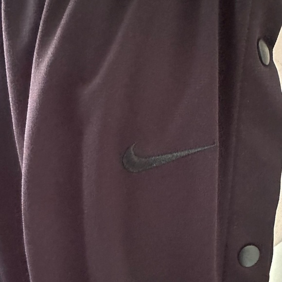 VTG 90s Nike Mens Black Break Away Pants Buttons Basketball ActiveWear Logo XL - Picture 3 of 6